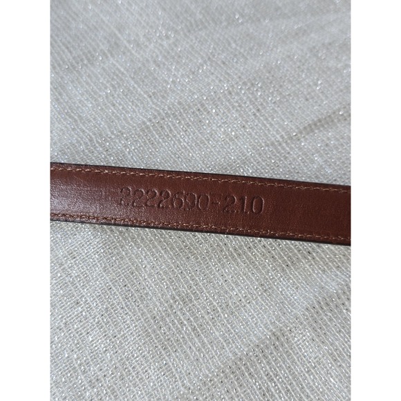 Ralph Lauren Genuine Lizard Belt Brown Exotic Leather Gold-Tone Buckle Made... main image 7